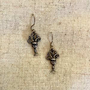 Silver filigree earrings
